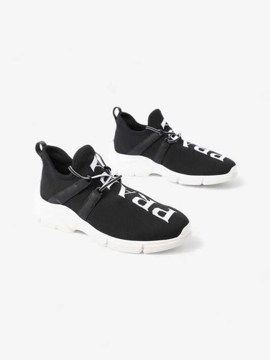 Prada XY Logo Sock Sneakers Black / White Knit EU 37 UK 4