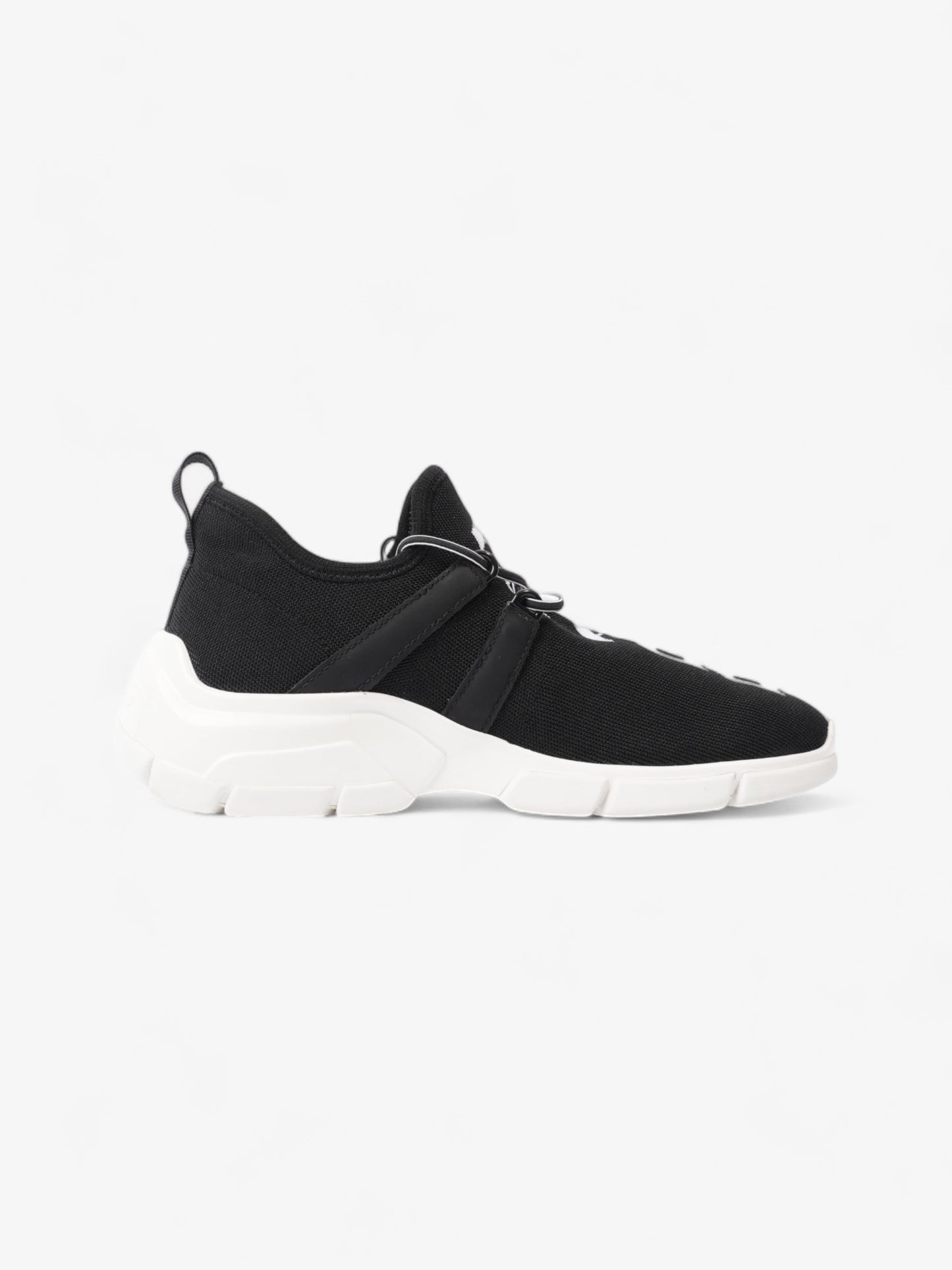 Prada XY Logo Sock Sneakers Black / White Knit EU 37 UK 4