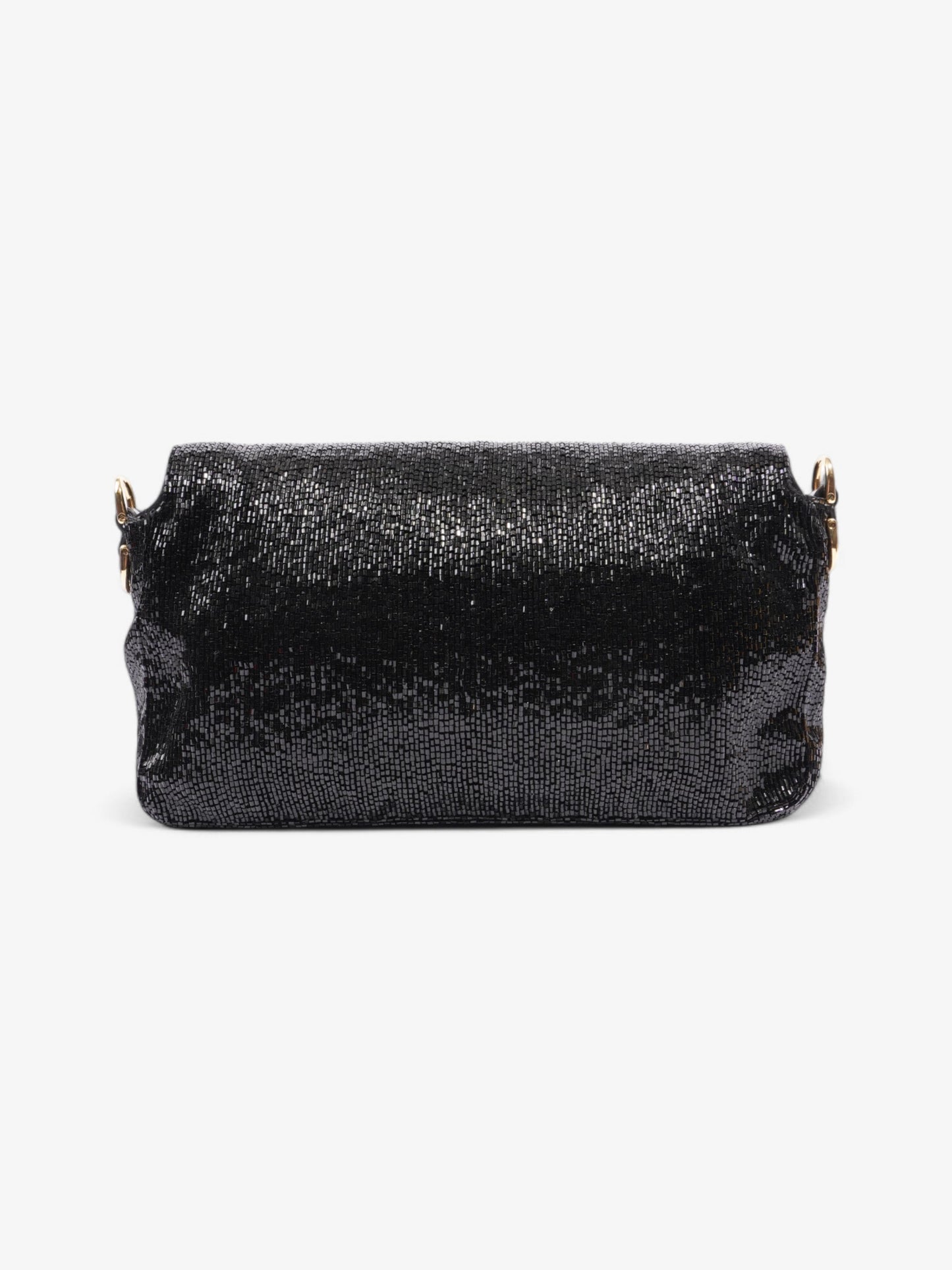 Fendi Beaded Baguette Black Sequin