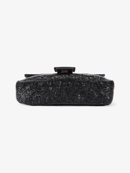 Fendi Beaded Baguette Black Sequin