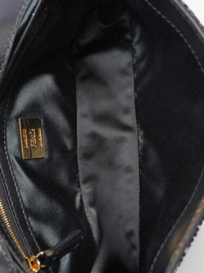 Fendi Beaded Baguette Black Sequin