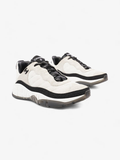 Chanel CC Logo Sneakers  White / Black Mesh EU 38.5 UK 5.5