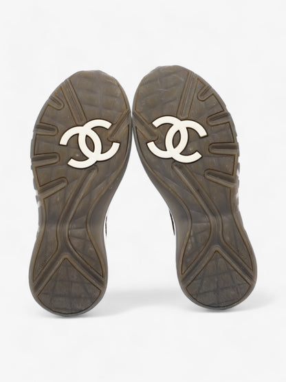 Chanel CC Logo Sneakers  White / Black Mesh EU 38.5 UK 5.5