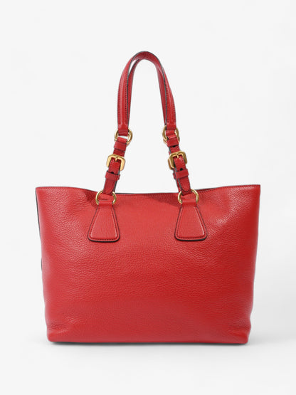 Prada Shopping Tote Red Leather Medium