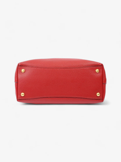 Prada Shopping Tote Red Leather Medium