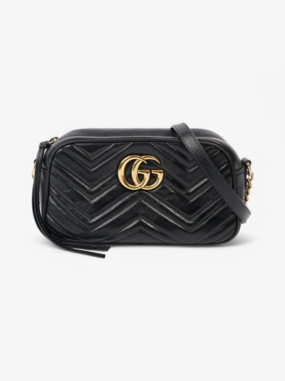 Gucci GG Marmont Black Matelasse Leather Small