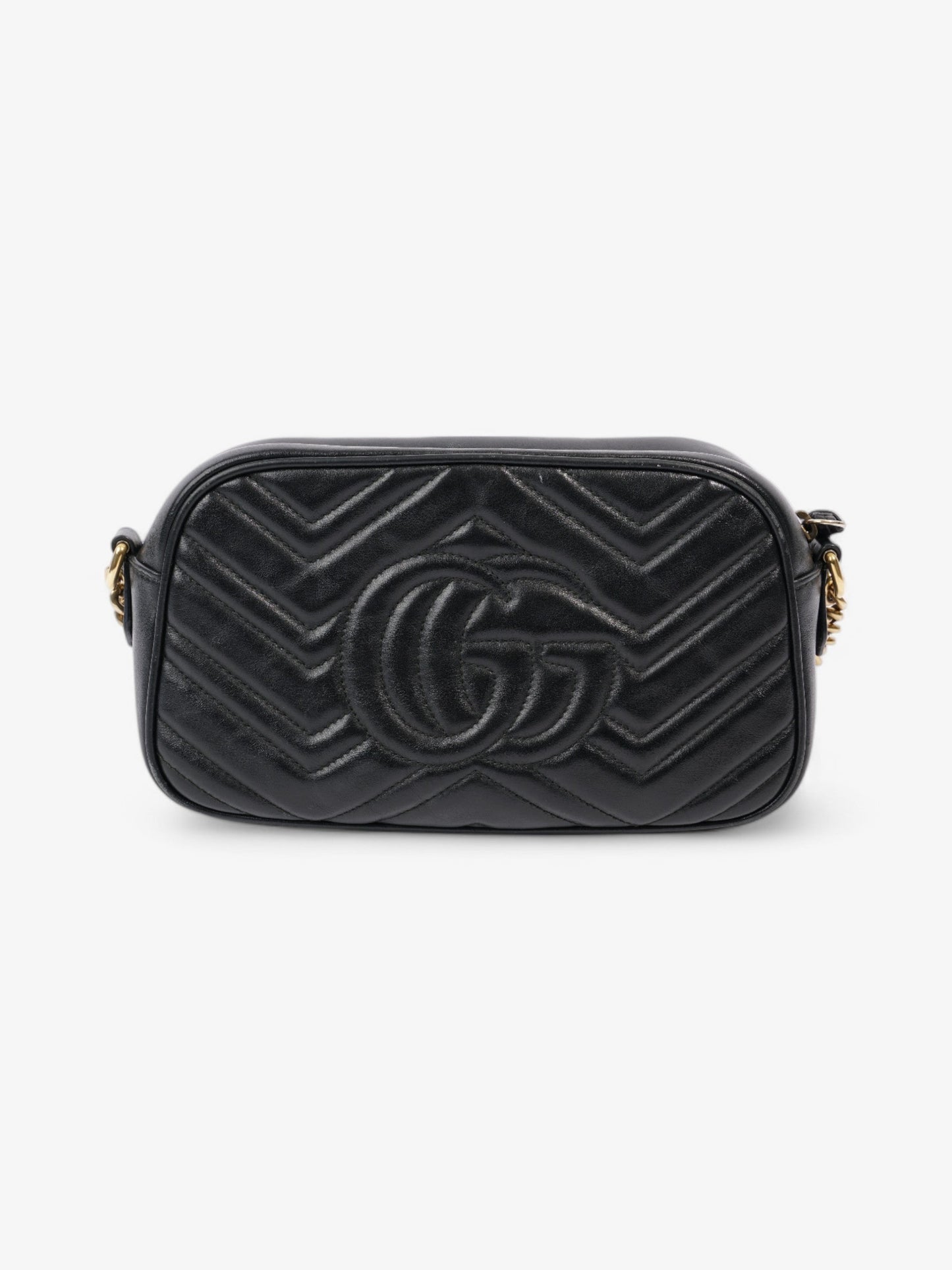 Gucci GG Marmont Black Matelasse Leather Small