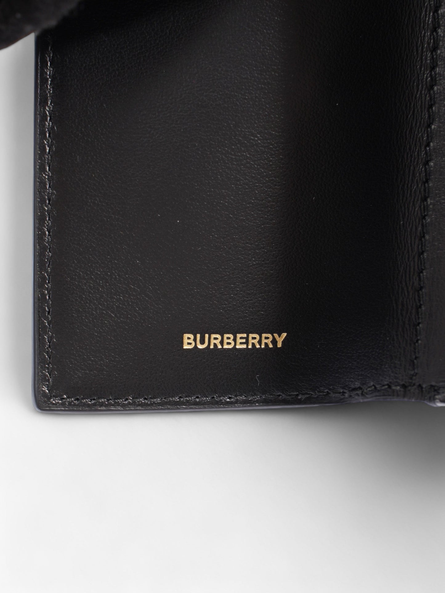 Burberry Lark TB Wallet Black Calfskin Leather
