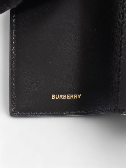 Burberry Lark TB Wallet Black Calfskin Leather