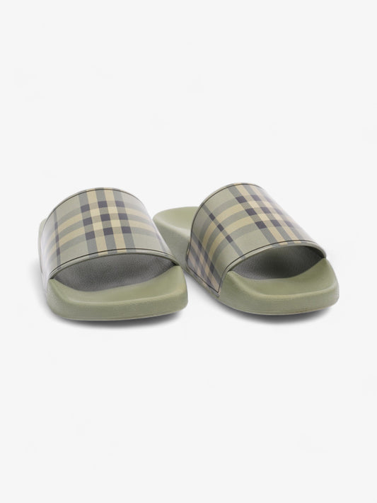 Burberry Furley Slides Khaki / Black Rubber EU 39 UK 6