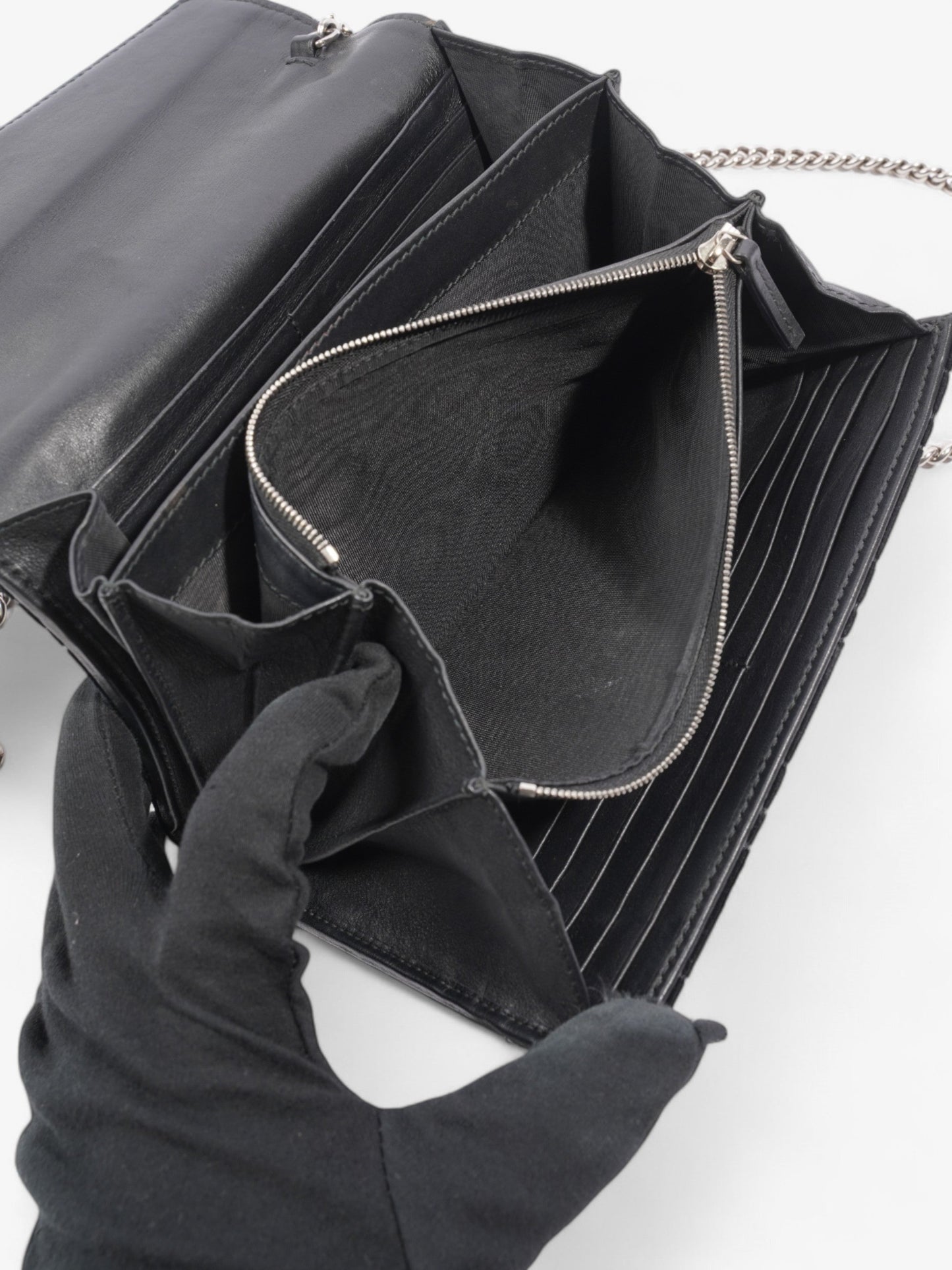 Gucci Dionysus Chain Wallet Black Velvet