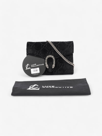 Gucci Dionysus Chain Wallet Black Velvet