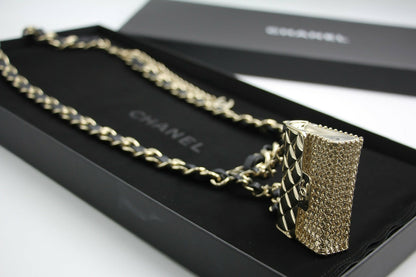 Chanel B21S Metal Handbag Leather Chain Waist Chain 92CM