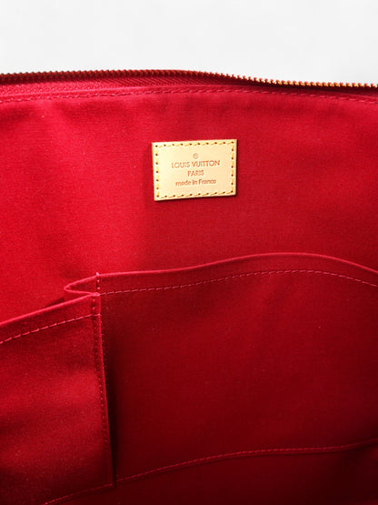 Louis Vuitton Bellevue GM Red Patent Leather