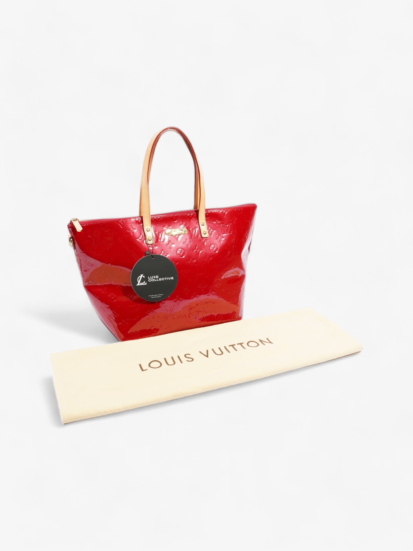 Louis Vuitton Bellevue GM Red Patent Leather