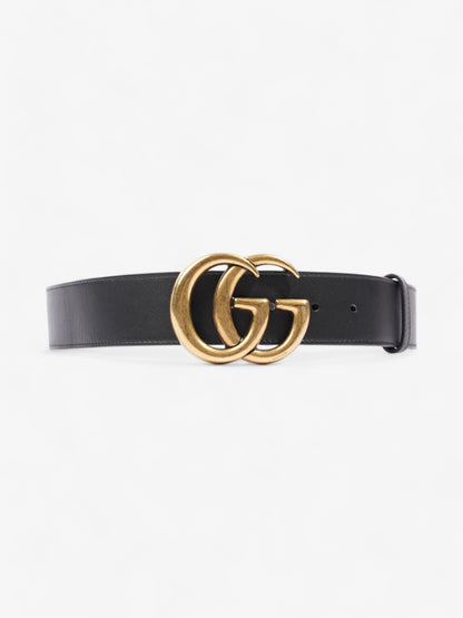 Gucci GG Marmont Wide Belt Black Leather 90cm / 36"