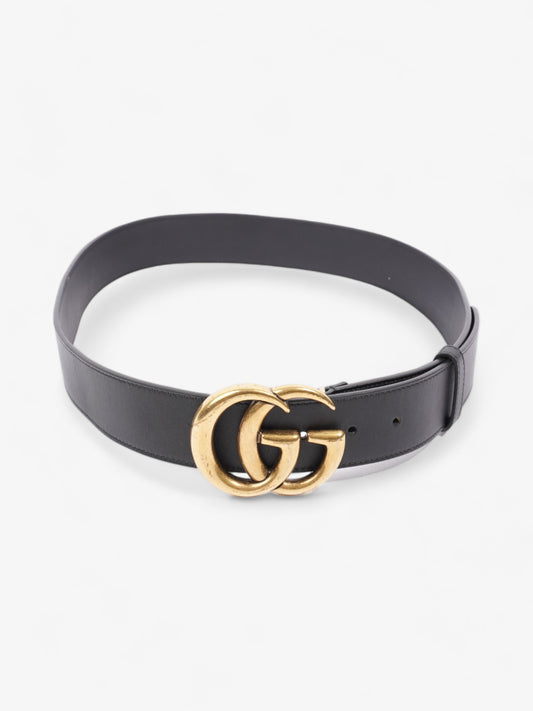 Gucci GG Marmont Wide Belt Black Leather 90cm / 36"