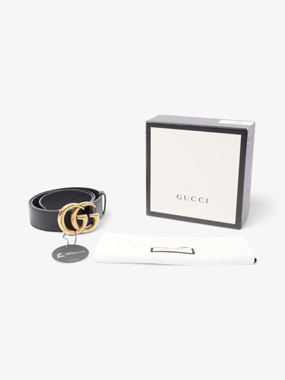 Gucci GG Marmont Wide Belt Black Leather 90cm / 36"