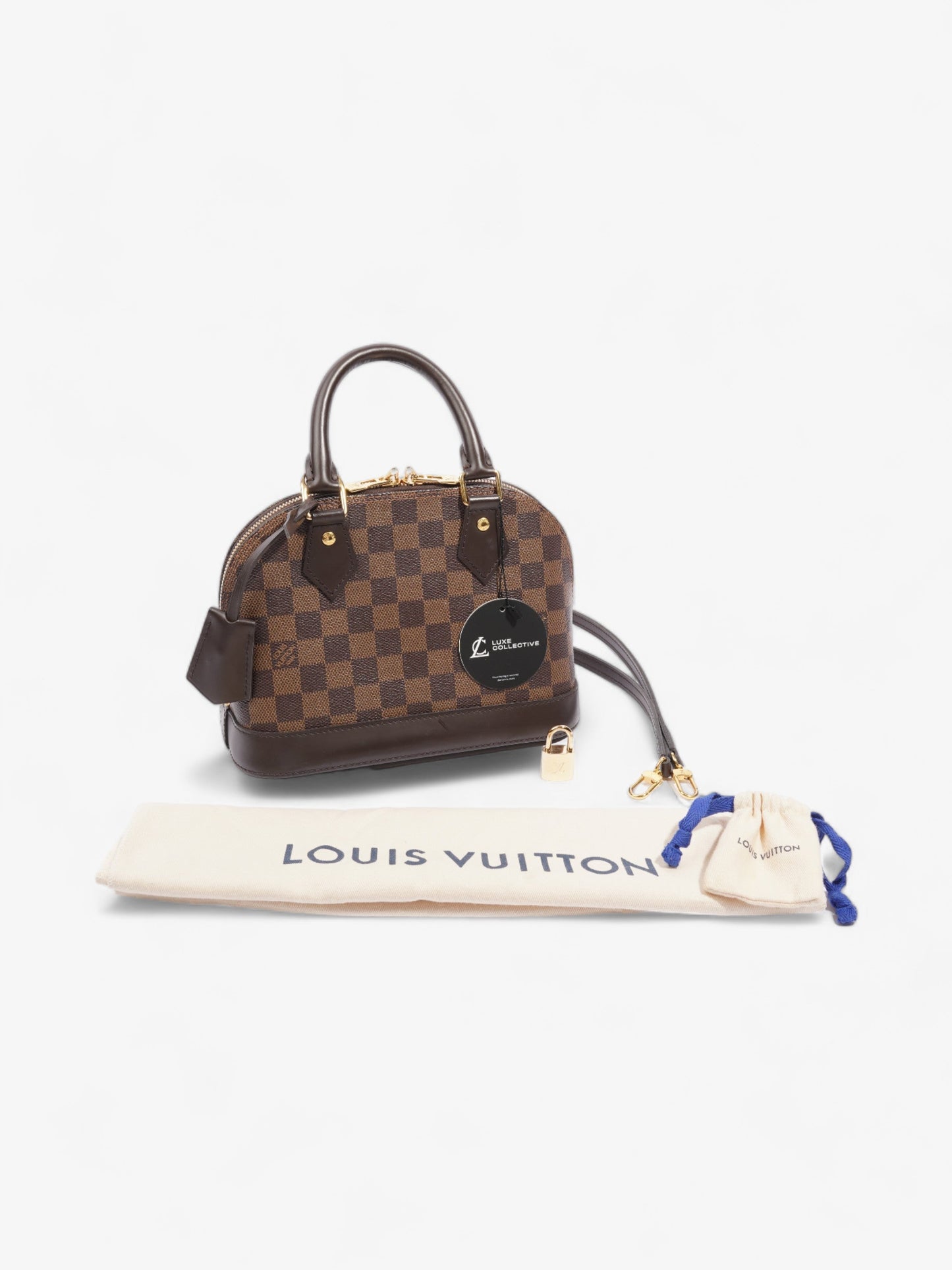 Louis Vuitton Alma Damier Ebene Coated Canvas BB