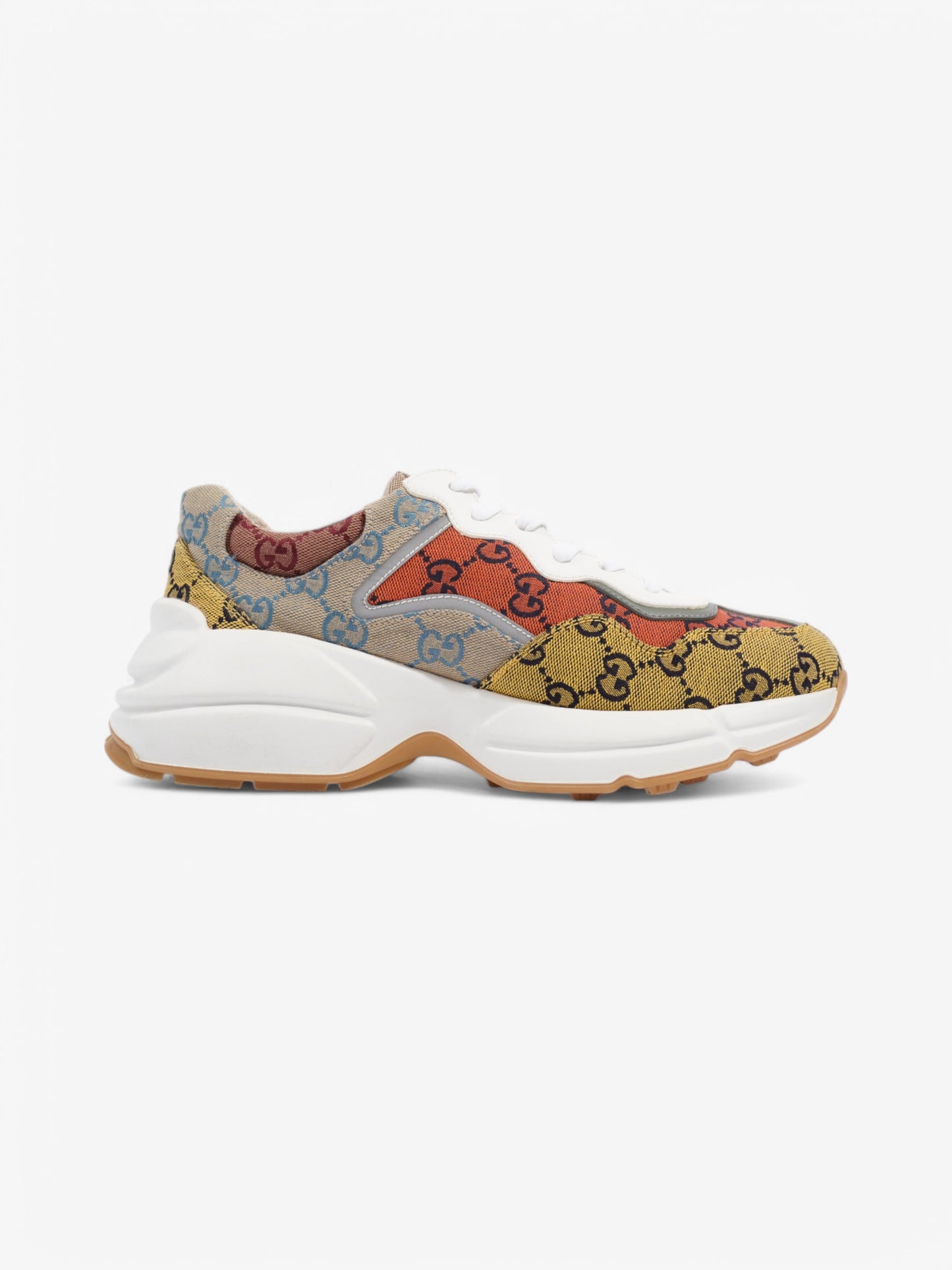 Gucci Rhyton Red / Yellow Canvas EU 40 UK 7