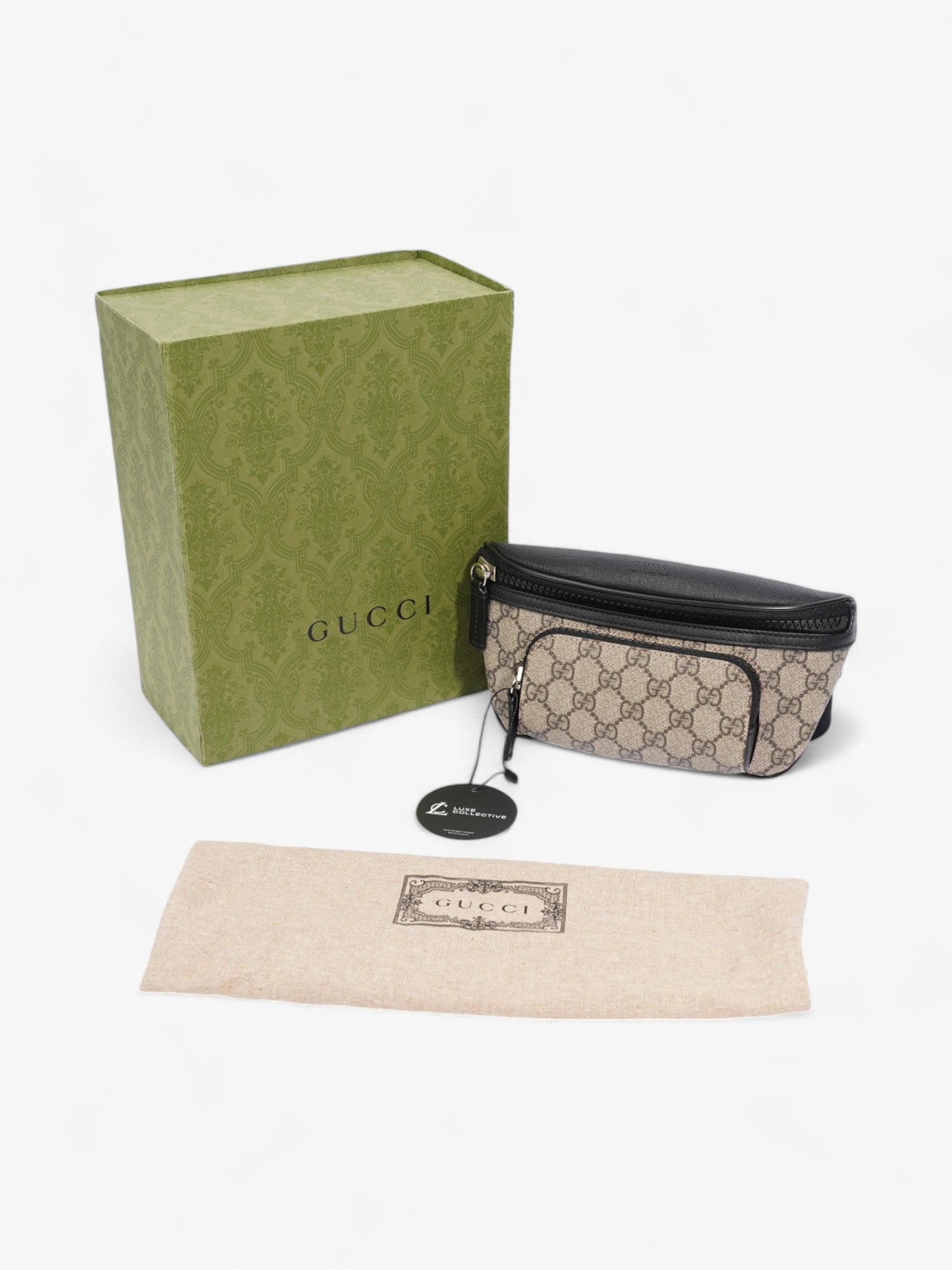 Gucci Eden Belt Bag GG Supreme / Black Canvas