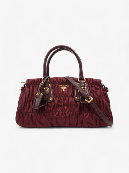 Prada Tessuto Gaufre Dark Red Nylon