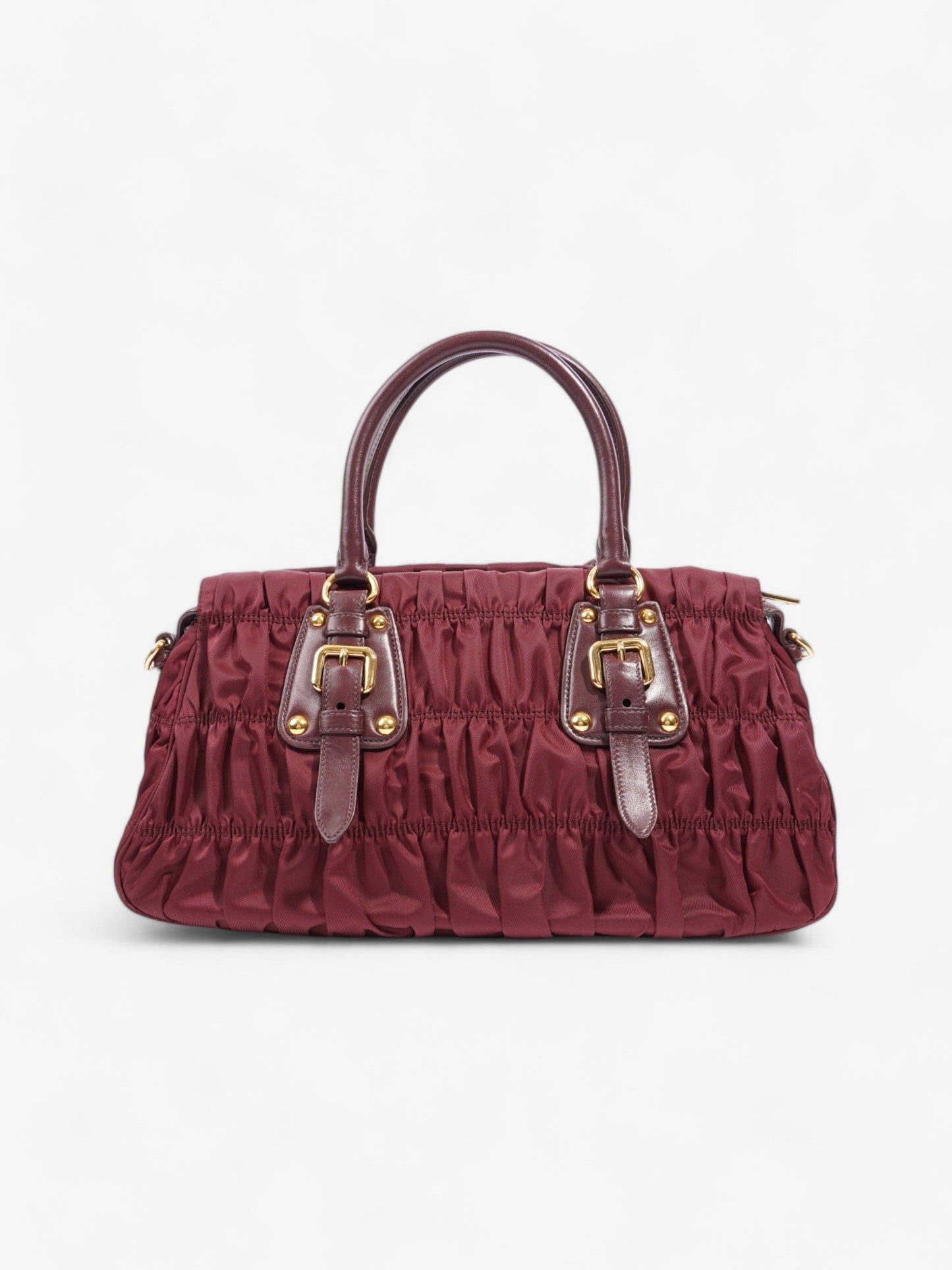 Prada Tessuto Gaufre Dark Red Nylon