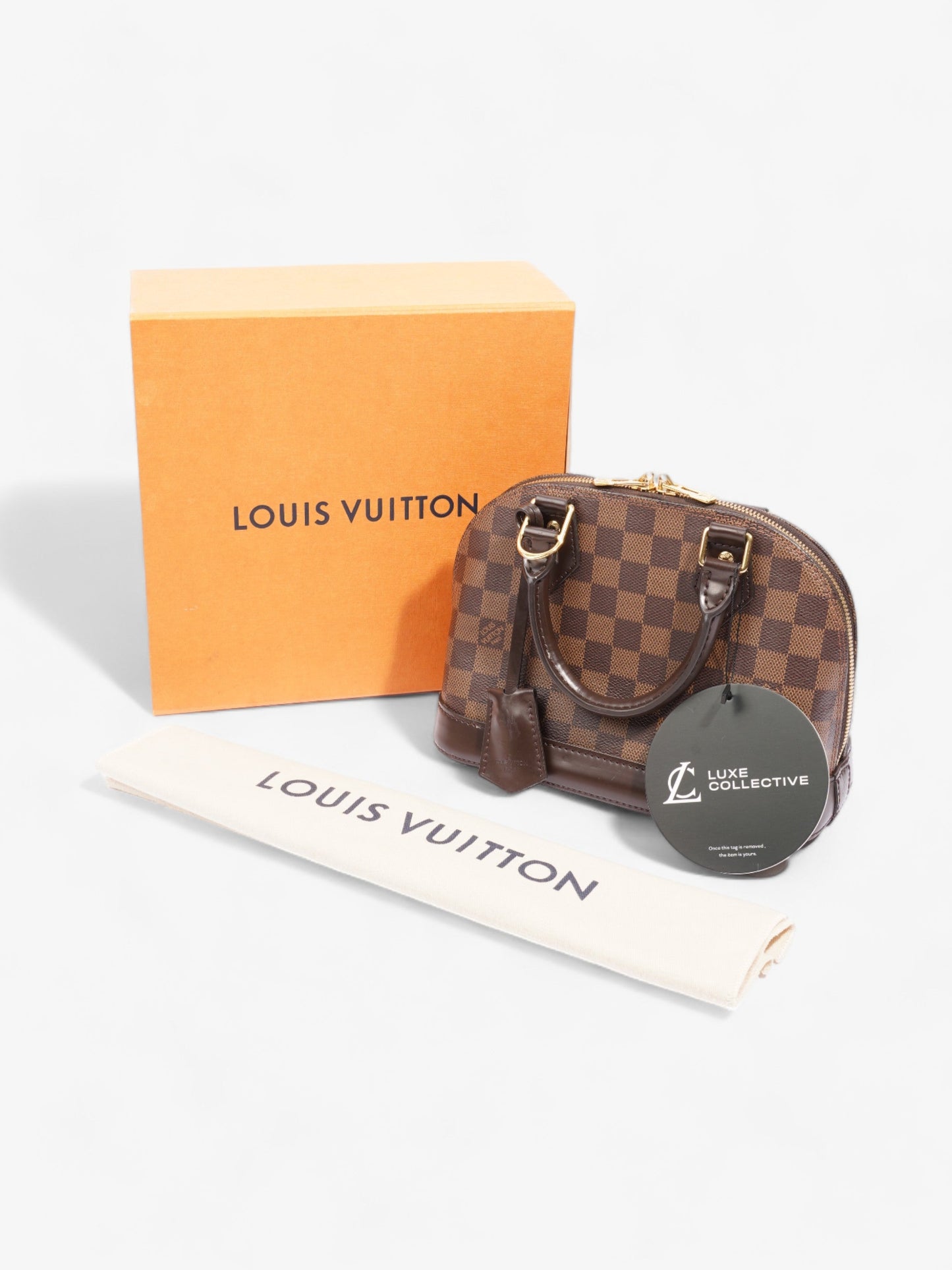 Louis Vuitton Alma BB Damier Ebene Coated Canvas