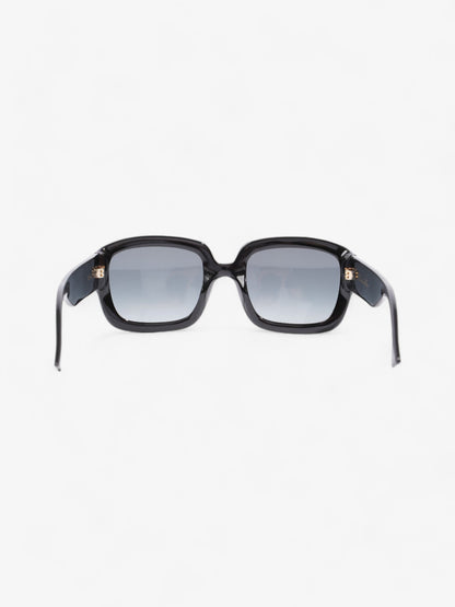 Christian Dior CD Oversized Frame Sunglasses Black / Gold Acetate 145mm