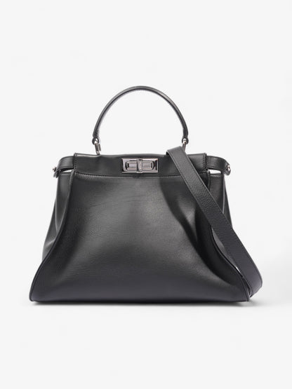 Fendi Peekaboo  Black Lambskin Leather Medium