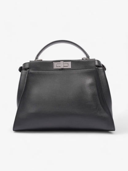 Fendi Peekaboo  Black Lambskin Leather Medium