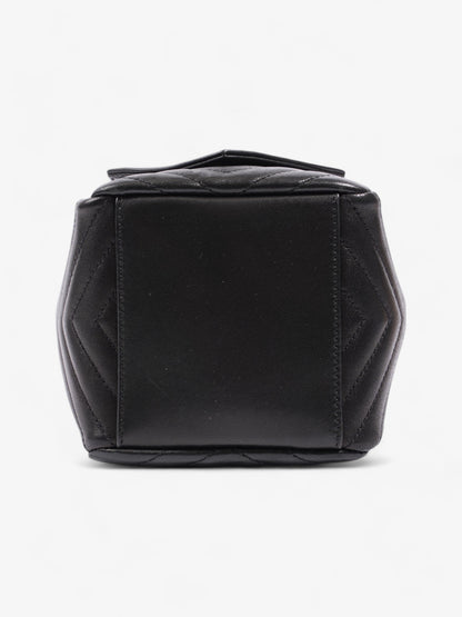 Saint Laurent Monogram Bucket Bag Black Matelasse Leather Mini