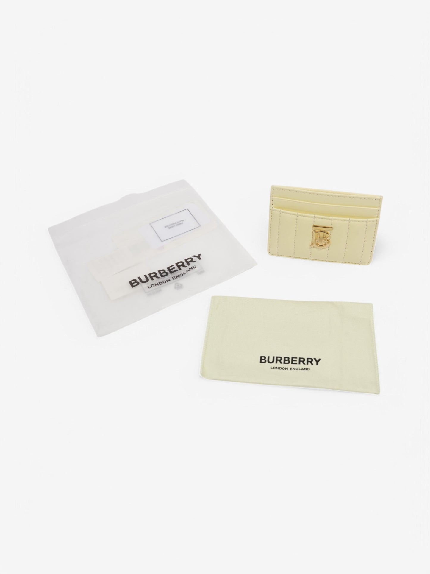 Burberry Lola Card Case Cool Lemon Leather