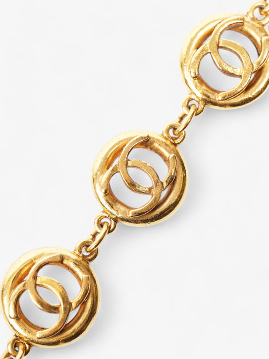 Chanel CC Medallion Bracelet Gold Base Metal