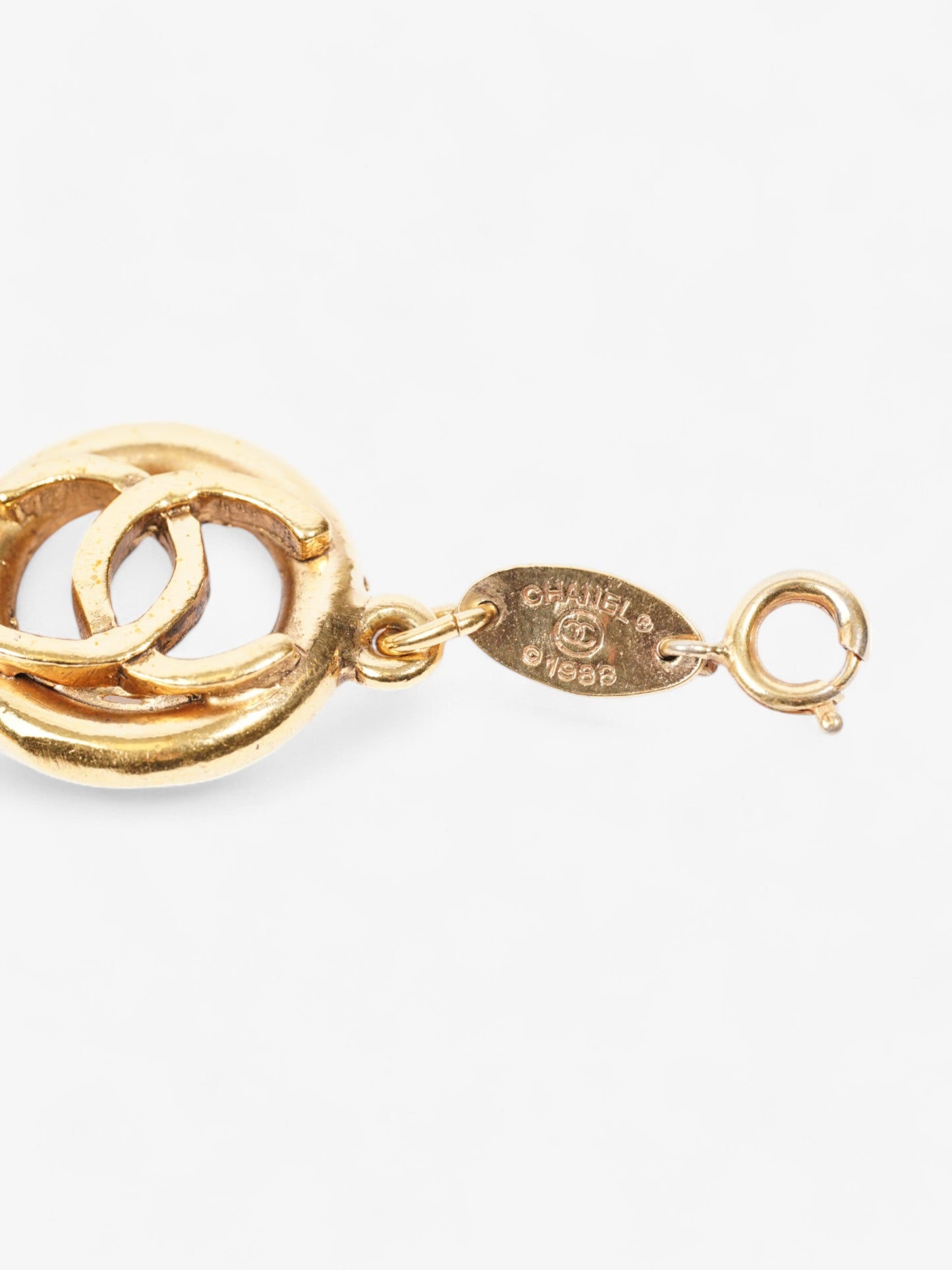 Chanel CC Medallion Bracelet Gold Base Metal