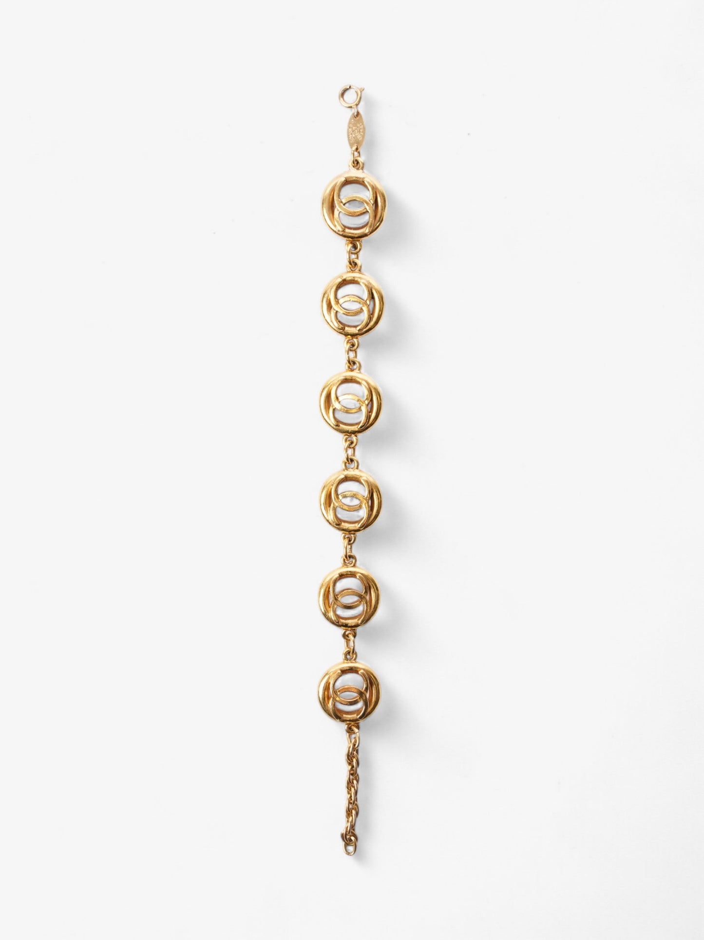 Chanel CC Medallion Bracelet Gold Base Metal