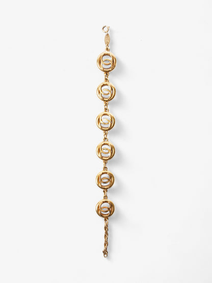 Chanel CC Medallion Bracelet Gold Base Metal
