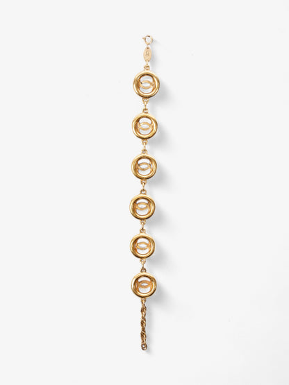 Chanel CC Medallion Bracelet Gold Base Metal