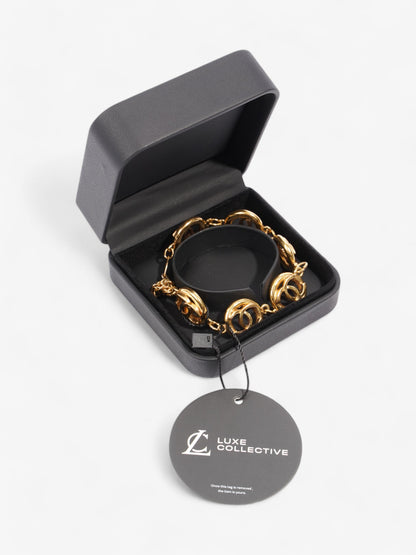 Chanel CC Medallion Bracelet Gold Base Metal