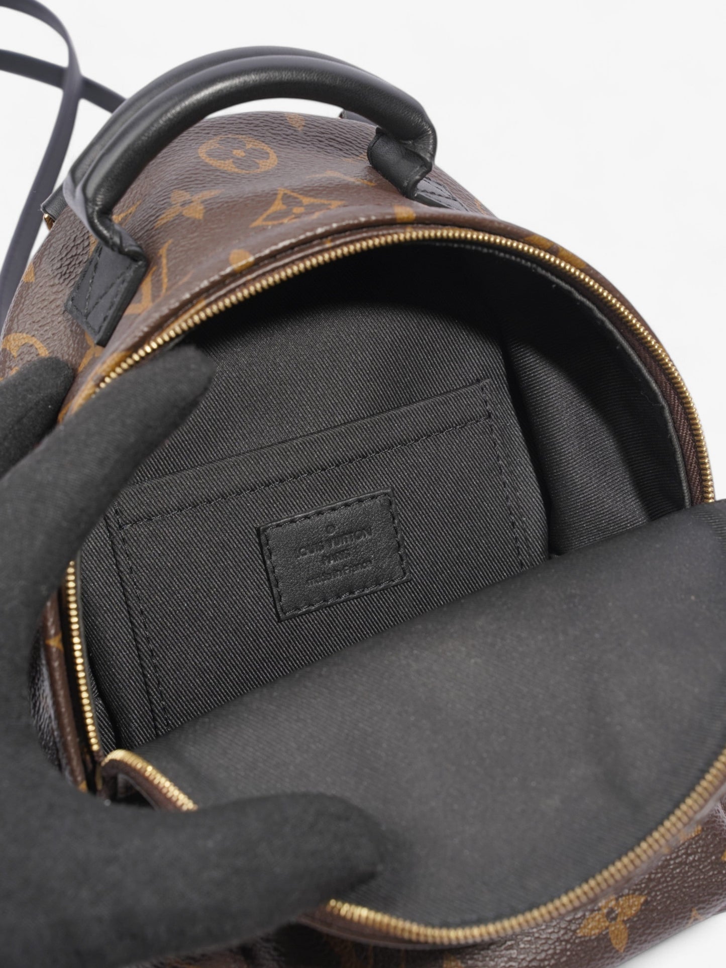 Louis Vuitton Palm Springs Monogram / Black Canvas Mini