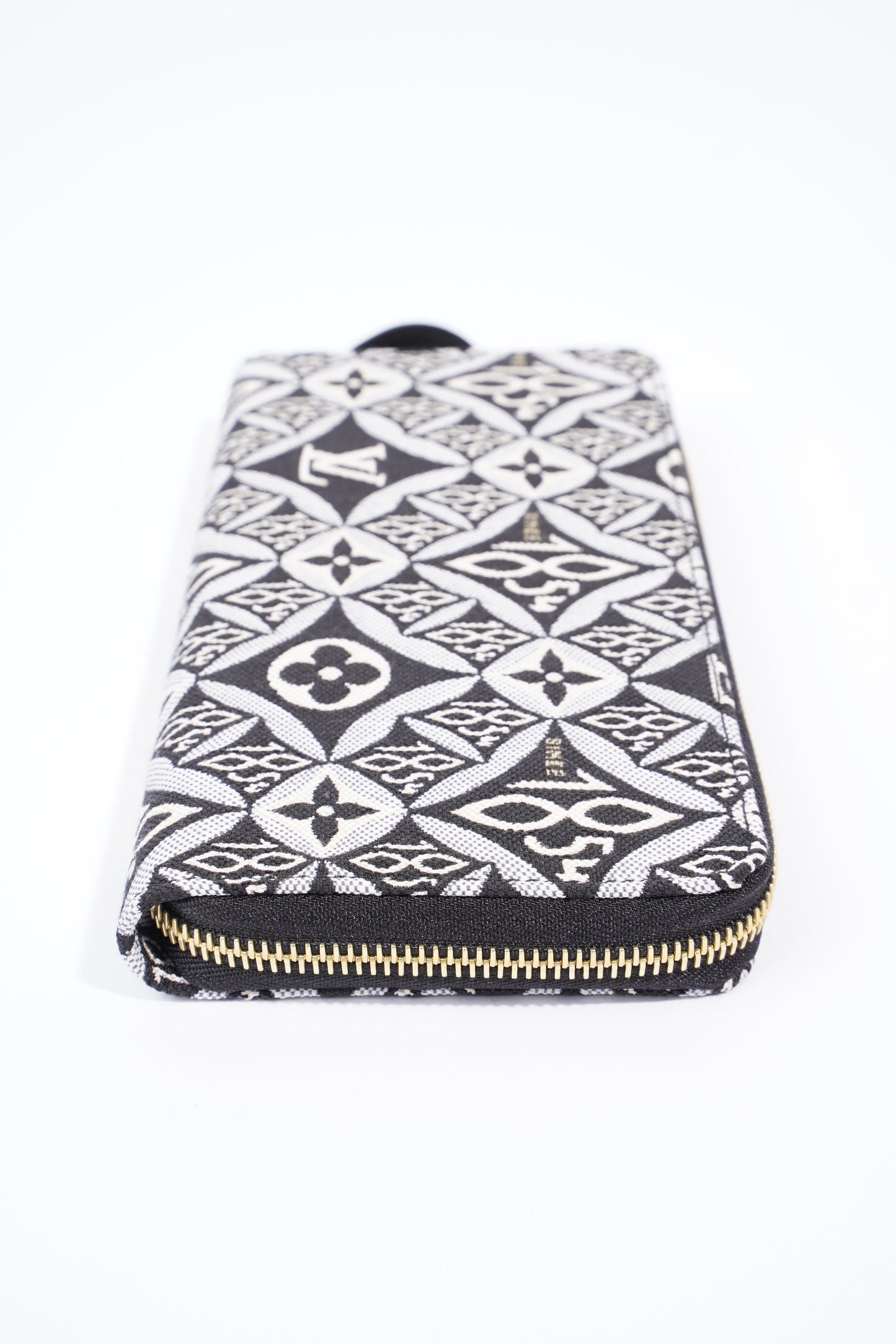 Louis Vuitton Since 1854 Zippy Wallet Black And White Jacquard Monogram Canvas