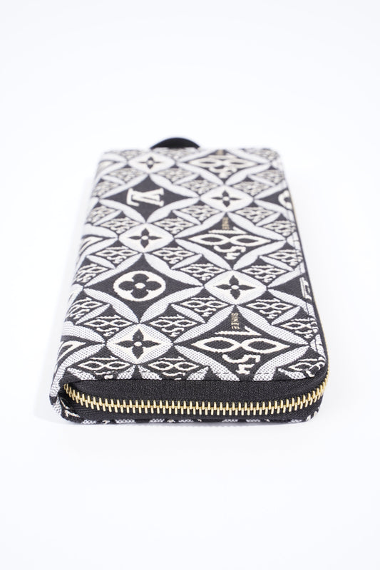 Louis Vuitton Since 1854 Zippy Wallet Black And White Jacquard Monogram Canvas