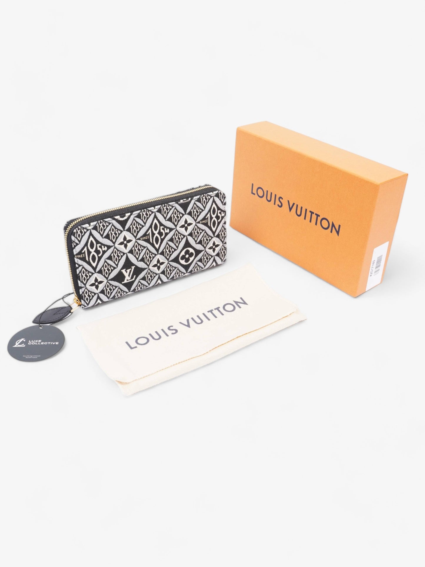 Louis Vuitton Since 1854 Zippy Wallet Black And White Jacquard Monogram Canvas