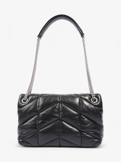 Saint Laurent Lou Lou Puffer Black Lambskin Leather Small