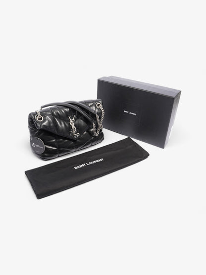 Saint Laurent Lou Lou Puffer Black Lambskin Leather Small