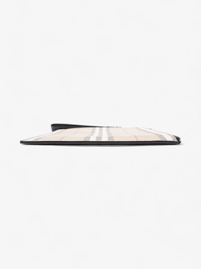Burberry Check-Print Clutch Vintage Check Cotton