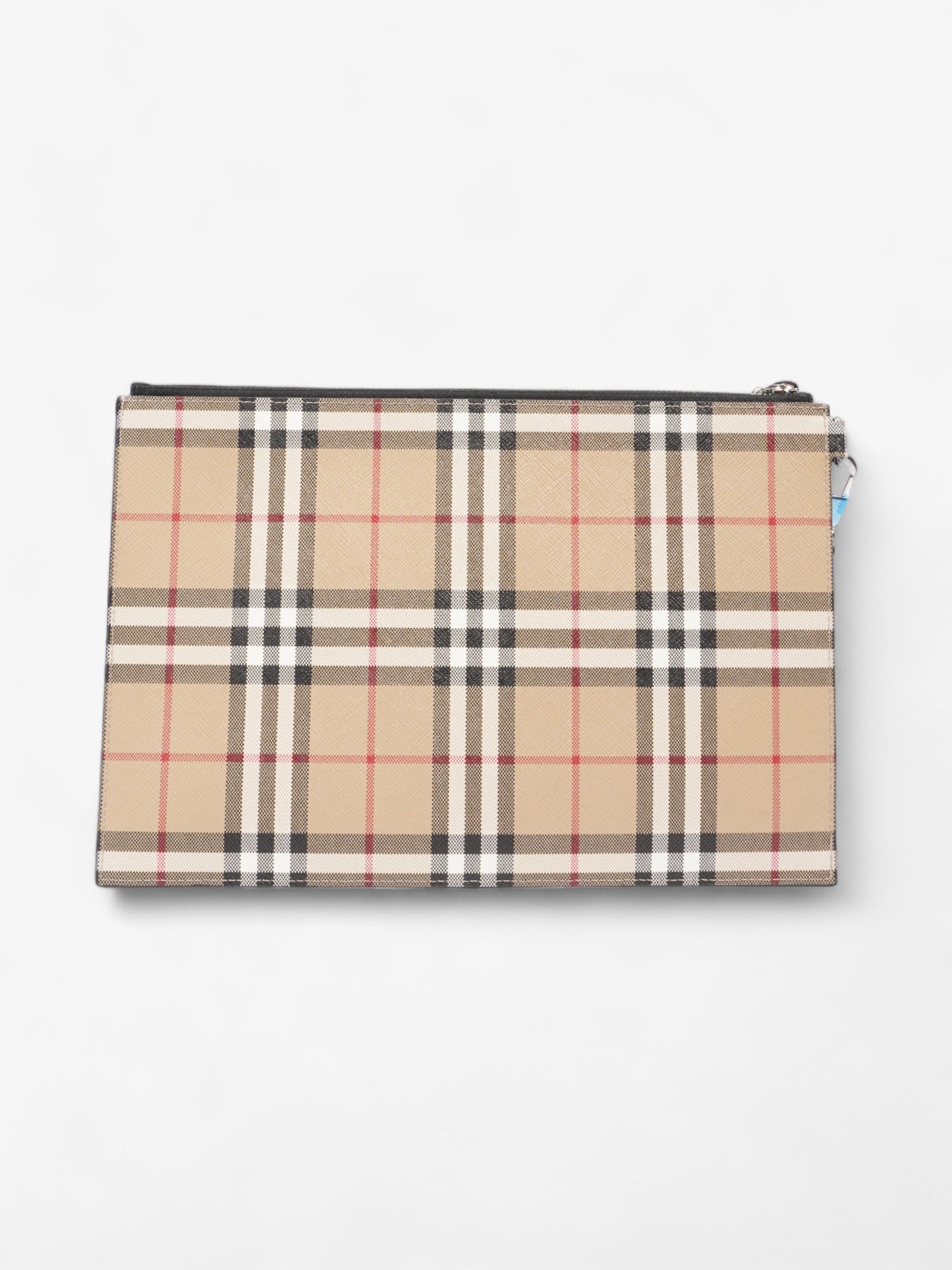Burberry Check-Print Clutch Vintage Check Cotton