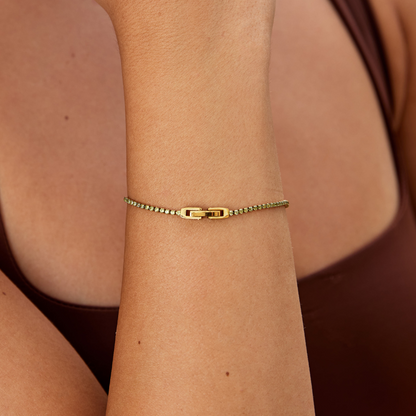 Keana Peridot Crystal Bracelet