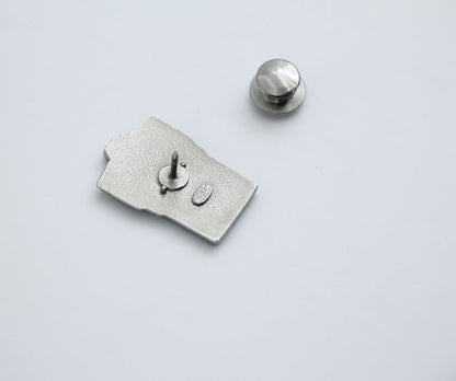Chanel 09A Metal Moscow Series Badge Brooch