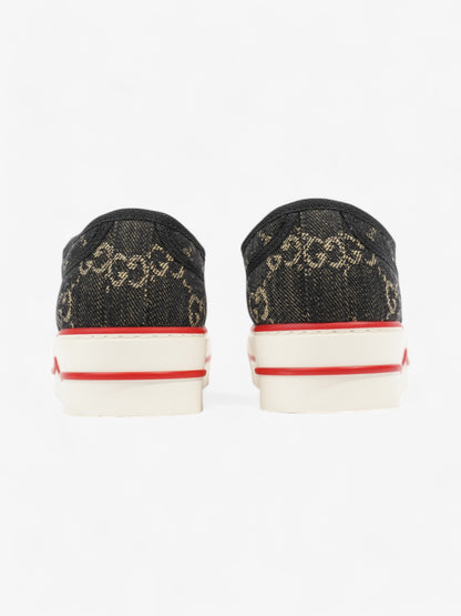 Gucci Tennis 1977 Black / Beige  / Red Canvas EU 37.5 UK 4.5
